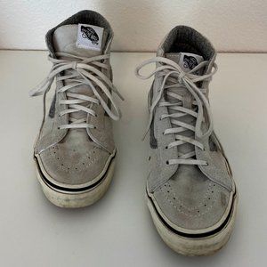 Vans Suede Sk8 Hi Tops, Grey/ White